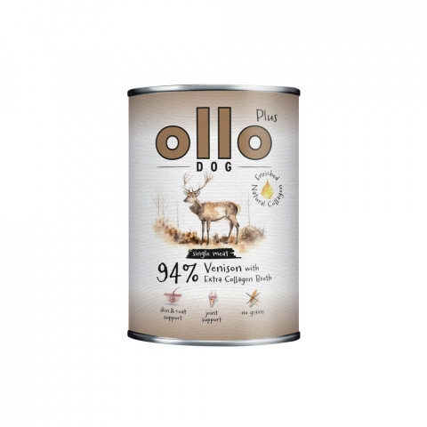 OLLO Plus Collagen Deer - vlhké krmivo pro psy - 400g - Fotogalerie 1