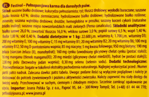 JOSERA Adult Festival - suché krmivo pro psy - 12x900 g - Fotogalerie 4