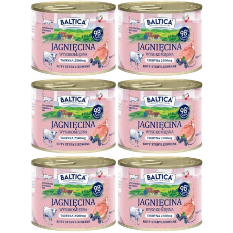 BALTICA Chuť regionů Mono Jehněčí - mokré krmivo pro kočku - 6x185g - Fotogalerie 1