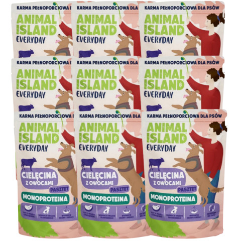 ANIMAL ISLAND Everyday Monoprotein Veal - mokré krmivo pro psy - 9x300g - Fotogalerie 1