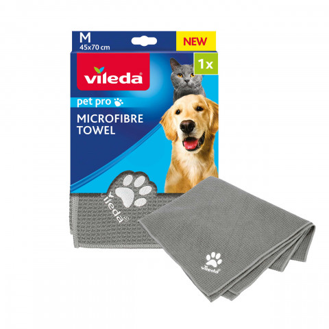 VILEDA Pet Pro Náhrada pro plochý mop Vileda 3D Chenille + ZDARMA! Ručník z mikrovlákna Vileda PET PRO M 70x45 cm - Fotogalerie 14