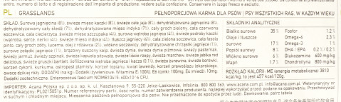 ACANA Highest Protein Grasslands - suché krmivo pro psy - 6kg - Fotogalerie 2