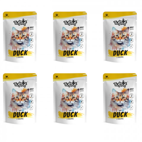 TUF TUF with duck - mokré krmivo pro kočky - 6x100g - Fotogalerie 1