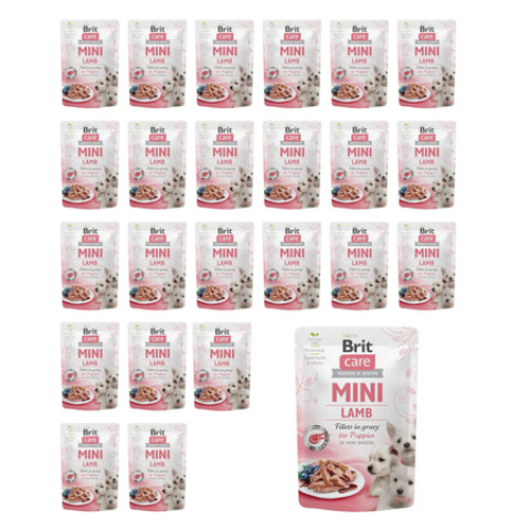 BRIT Care Mini Puppy Jehněčí - mokré krmivo pro psy - 24x85g - Fotogalerie 1