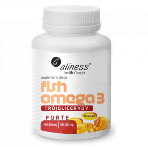 ALINESS Fish Omega 3 FORTE 500/250mg – doplněk stravy – 90 kapslí - Fotogalerie 1