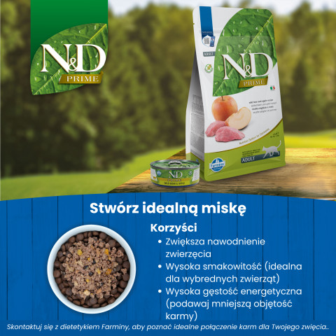 FARMINA N&D Prime Boar & Apple - mokré krmivo pro kočky - 24x70 g - Fotogalerie 7