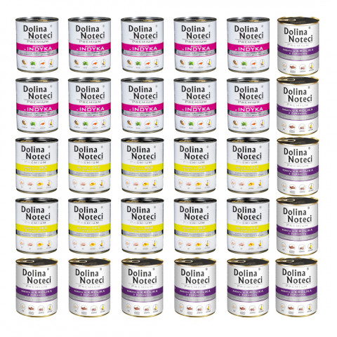 DOLINA NOTECI Premium MIX 3 CHUTÍ – mokré krmivo pro psy – 30x800 g - Fotogalerie 1