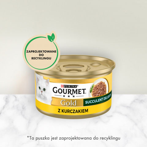 PURINA Gourmet Gold Succulent Delights Chicken - mokré krmivo pro kočky - 85g - Fotogalerie 7