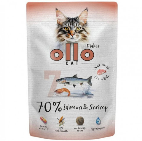 OLLO Cat No. 7 Salmon and shrimp - mokré krmivo pro kočky - 85g - Fotogalerie 1