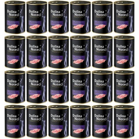 DOLINA NOTECI Premium Bohatá na králíka – mokré krmivo pro kočky – 24×400 g - Fotogalerie 1