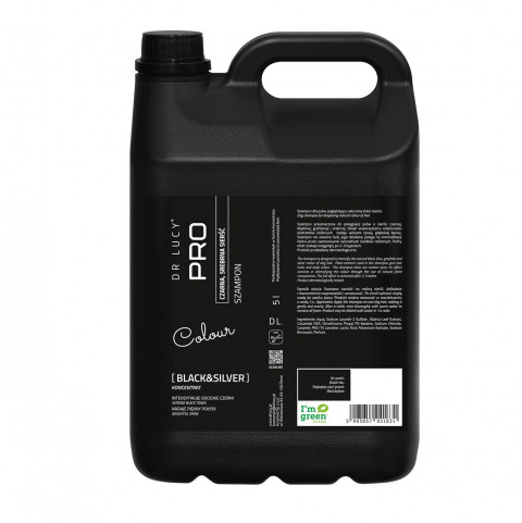 DR LUCY Black & Silver - šampon pro tmavou srst pro psy -5 L - Fotogalerie 1