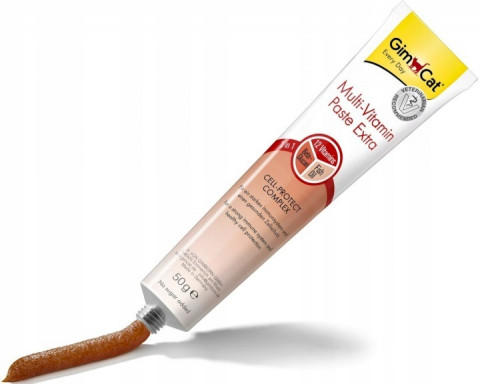 GIMCAT Multi-Vitamin Paste Extra – pamlsek pro kočku – 50g - Fotogalerie 2