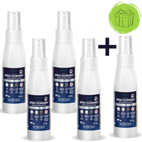 EUROWET Ochranný sprej na tlapky pro psy a kočky - 90 ml - 4+1 ZDARMA! - Fotogalerie 1