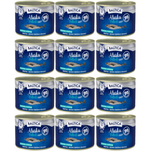 BALTICA Excellent Mono Treska pollak Light - mokré krmivo pro kočku - 12x185g - Fotogalerie 1