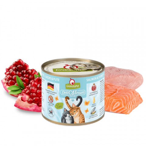 GRANATAPET DeliCATessen Salmon and turkey - mokré krmivo pro kočky - 200g - Fotogalerie 2