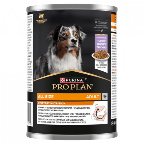 PURINA Pro Plan Everyday nutrition All size Adult Krůta v želé – mokré krmivo pro psy – 24x400g - Fotogalerie 8
