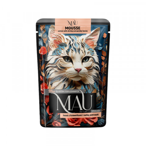 MAU Mousse Sterilised MIX příchutí - mokré krmivo pro kočku - 12x85g - Fotogalerie 2