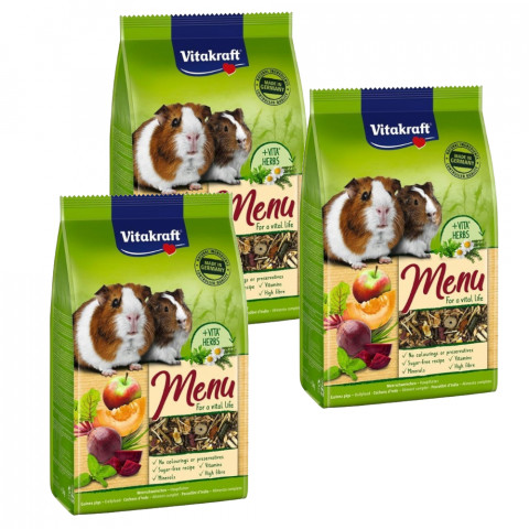 VITAKRAFT Menu Vital - krmivo pro morčata - (3x3kg) 9kg - Fotogalerie 1