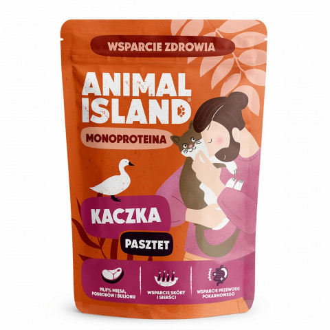 ANIMAL ISLAND Mono Duck - mokré krmivo pro kočky - 100g - Fotogalerie 1