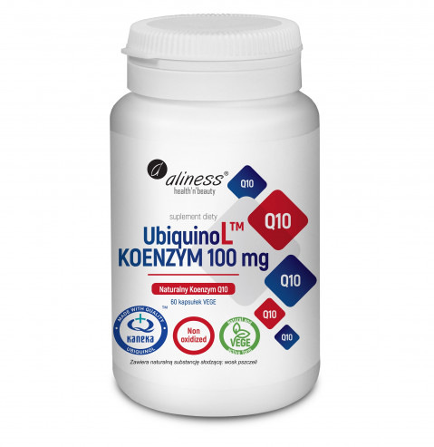 ALINESS UbiquinoL Kaneka Natural Coenzyme 100 mg – doplněk stravy – 60 kapslí - Fotogalerie 1