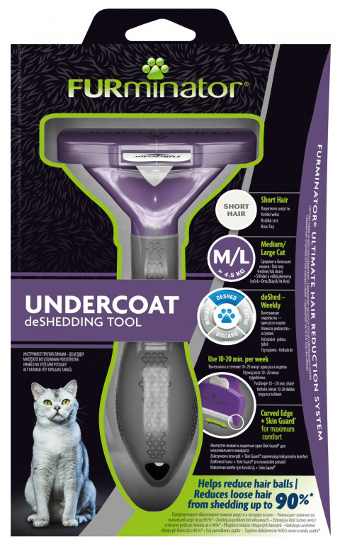 FURminator - furminátor pro krátkosrsté kočky - M/L - Fotogalerie 2