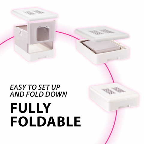 FERPLAST Sahara Lilac – kočičí toaleta – 52 × 39 × 40 cm + ZDARMA - Fotogalerie 8