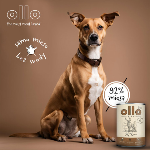 OLLO Pure Jelen – mokré krmivo pro psy – 850 g - Fotogalerie 8