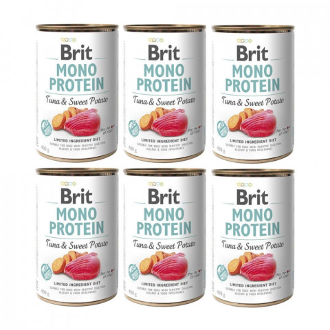 BRIT Mono Protein Tuna with sweet potato Mono - mokré krmivo pro psy - 6x400g - Fotogalerie 1