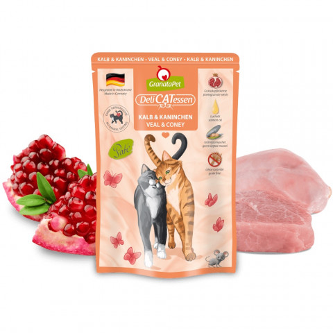 GRANATAPET DeliCATessen Veal and coney - mokré krmivo pro kočky - 85g - Fotogalerie 2