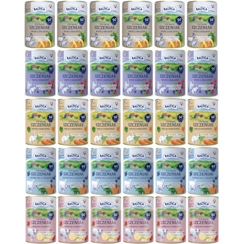 BALTICA Chutě regionů Štěně MIX příchutí - mokré krmivo pro psy - 30x400g - Fotogalerie 1