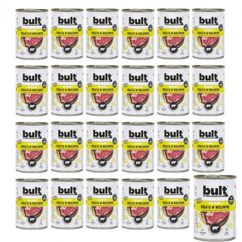 BULT Rich in beef - Mokré krmivo pro psy - 24x800 g - Fotogalerie 1