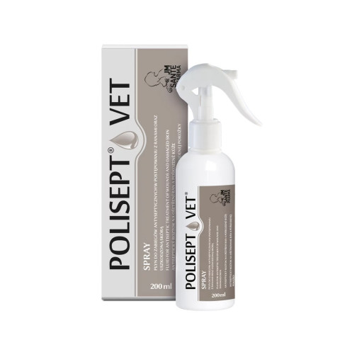 JM SANTE Polisept Vet - roztok na rány pro psy a kočky – 200 ml - Fotogalerie 1