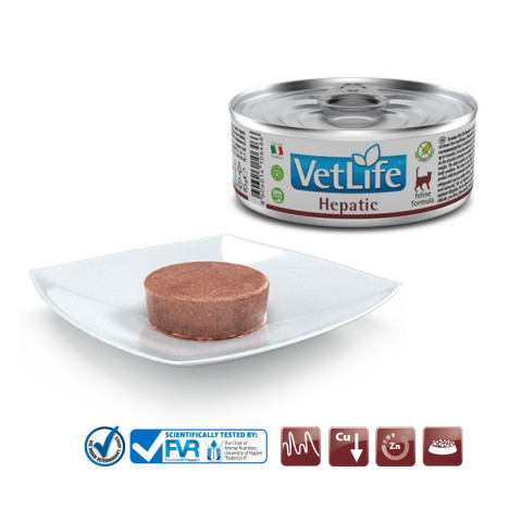FARMINA Vet Life Natural Diet Cat Hepatic - mokré krmivo pro kočky - 6x70 g - Fotogalerie 3