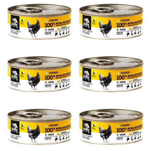 3COTY Chicken For kittens - mokré krmivo pro kočky - 6x80g - Fotogalerie 1