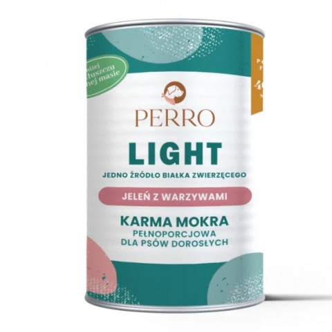 PERRO Light Deer with vegetables Mono - vlhké krmivo pro psy - 400g - Fotogalerie 1