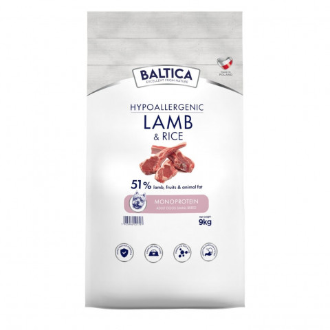 BALTICA Nutraceutic Lamb with rice Small breed Mono - suché krmivo pro psy - 9kg - Fotogalerie 1