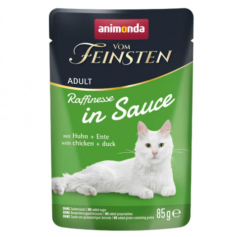 ANIMONDA Vom Feinsten Raffinesse in sauce Chicken with duck - mokré krmivo pro kočky - 85g - Fotogalerie 1