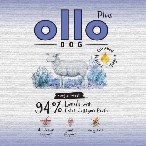 OLLO Plus Collagen Mono Lamb - vlhké krmivo pro psy - 800g - Fotogalerie 2