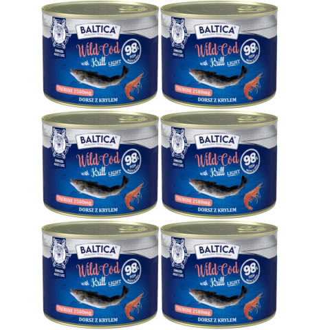 BALTICA Excellent Treska s krilem Light - mokré krmivo pro kočku - 6x185g - Fotogalerie 1