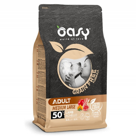 OASY Grain free Adult Medium/Large Lamb - suché krmivo pro psy - 12kg - Fotogalerie 1