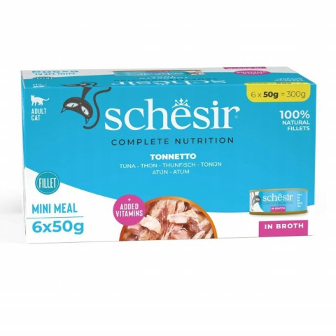 SCHESIR in cooking water Tuna - mokré krmivo pro kočky - 6 x 50 g - Fotogalerie 1