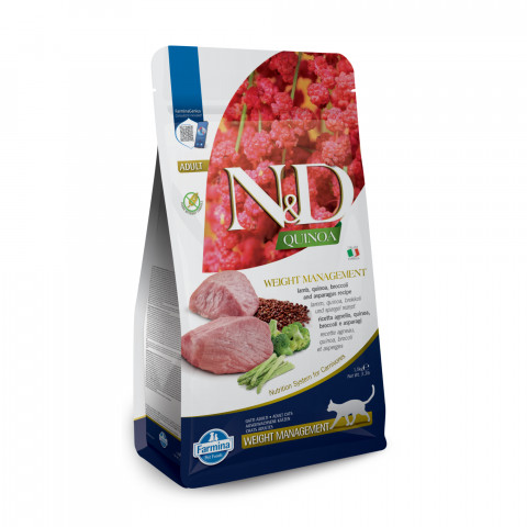 FARMINA N&D Quinoa Weight Management Lamb - suché krmivo pro kočky - 5kg - Fotogalerie 13
