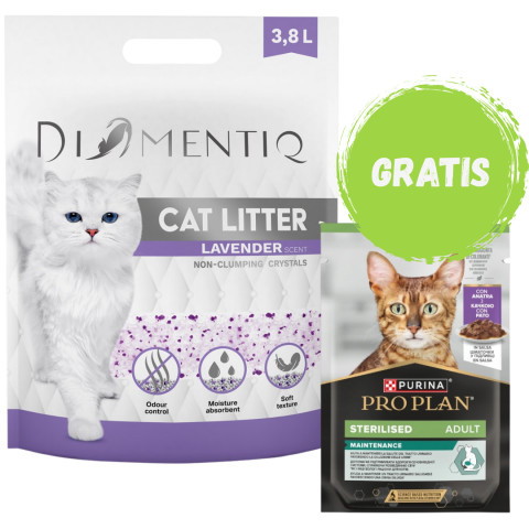 DIAMENTIQ Podestýlka Lavender nehrudkující 3,8 l + ZDARMA - Fotogalerie 1