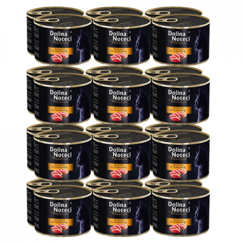 DOLINA NOTECI Premium Rich in duck - mokré krmivo pro kočky - 24x185g - Fotogalerie 1