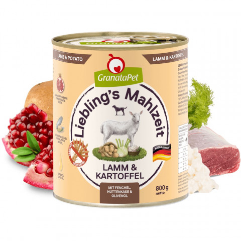 GRANATAPET Liebling's Mahlzeit Lamb and potato - vlhké krmivo pro psy - 800g - Fotogalerie 2