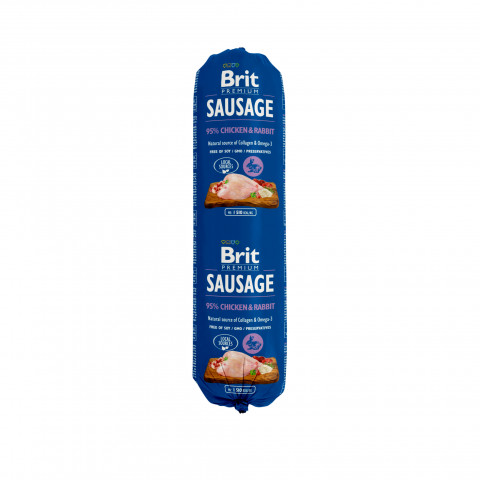 BRIT Premium Sausage Kuře a králík - mokré krmivo pro psa - 800g - Fotogalerie 1