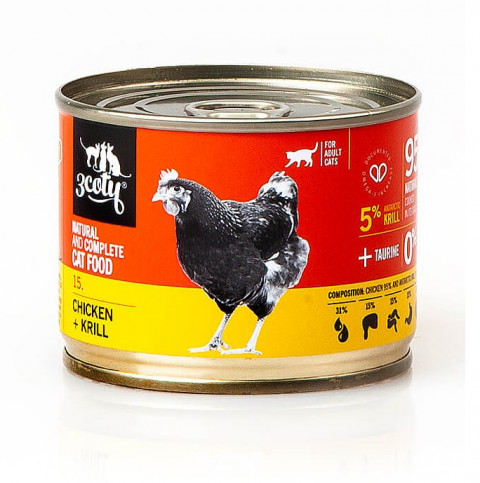 3COTY 15. Chicken and krill - mokré krmivo pro kočky - 180g - Fotogalerie 1