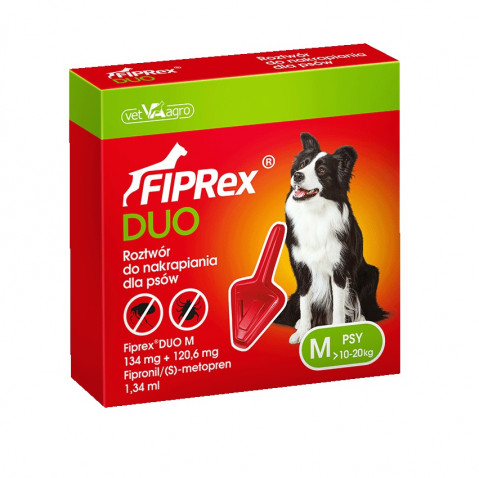 FIPREX Duo Kapky proti parazitům pro psy M - 1,34 ml - Fotogalerie 1