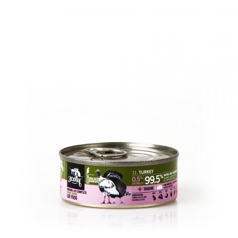 3COTY Turkey with chlorella Sterilised and overweight cats - mokré krmivo pro kočky - 6x80g - Fotogalerie 5