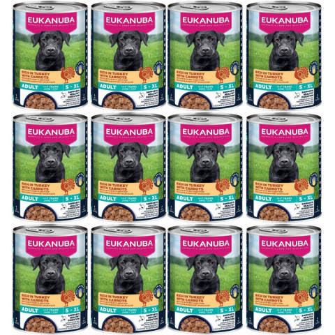 EUKANUBA Life Care Rich in turkey and carrots box - vlhké krmivo pro psy - 12x400g - Fotogalerie 1